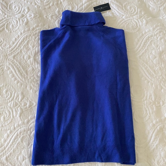 Karen Scott Royal Blue Turtleneck - Picture 2 of 4